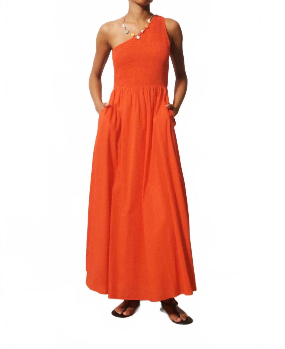 NEW FRNCH liberatore maxi dress in orange